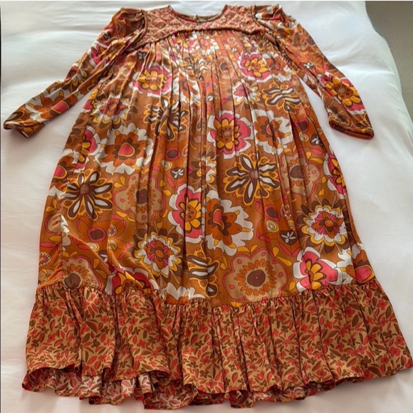 CeliaB Floral Maxi Dress in Orange and Pink - Picture 1 of 4